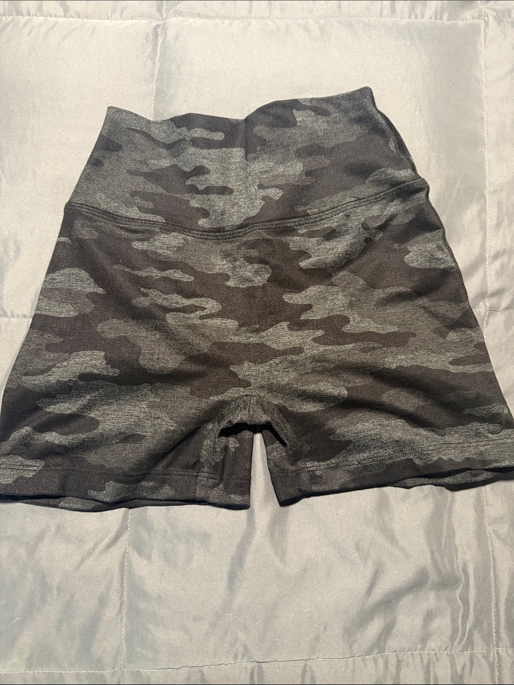 Bombshell sportswear Camo Compression Bike Shorts - Black/Gray